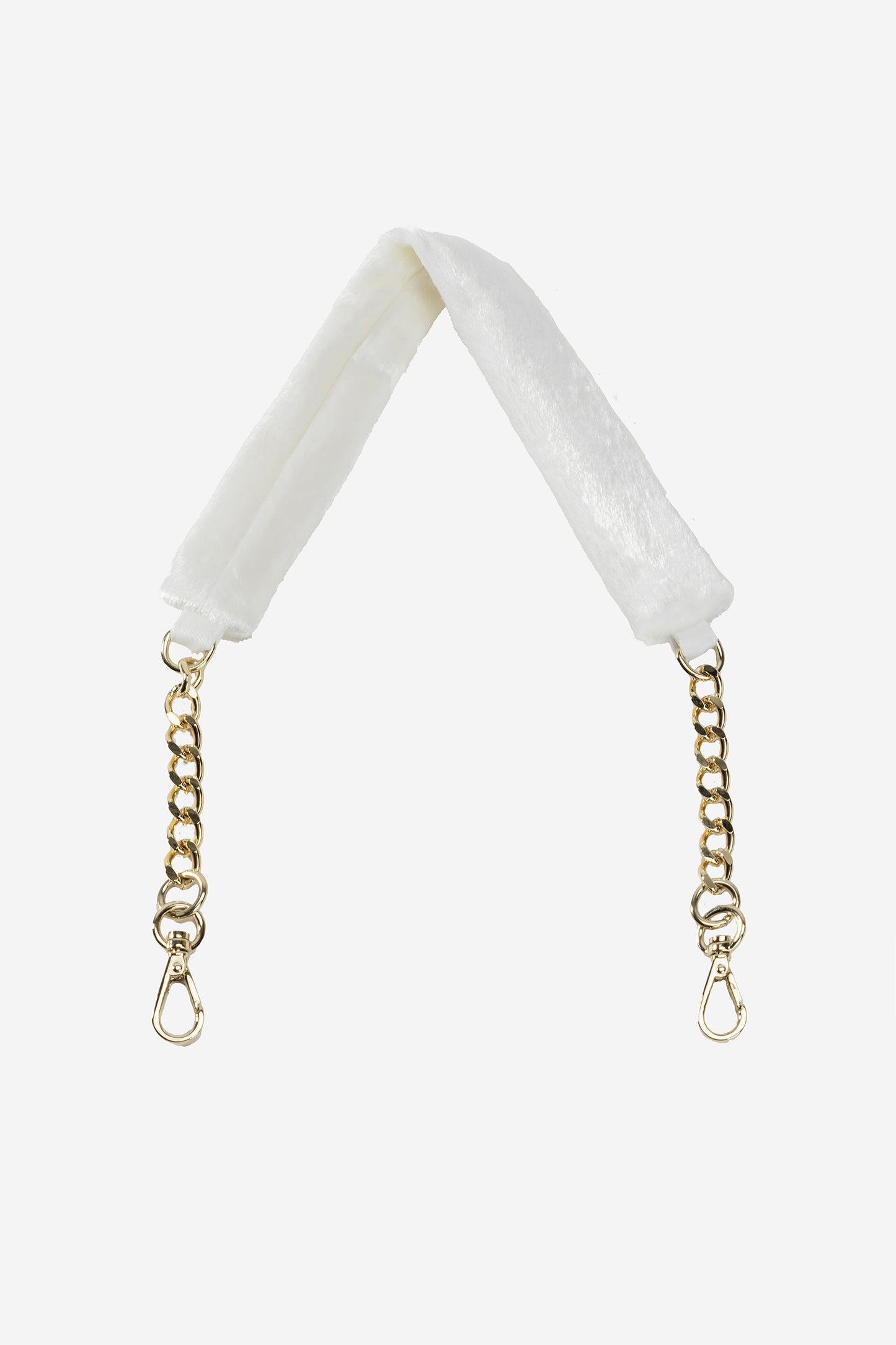 SHORT STRAP WITH CHAINS OFF WHITE